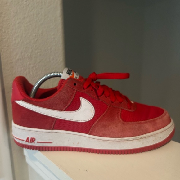 Nike Air Force 1 Game Red/White Men's - Size 8- 820266-601 - Picture 4 of 11